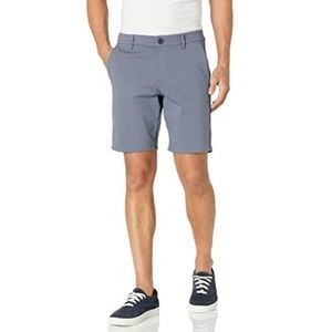 PAIGE Men’s Flat Front Shorts in Slate Blue